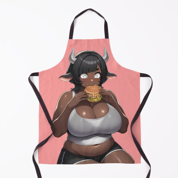 Item preview, Cute Cowgirl Waifu Eating Burger designed and sold by Otakunaisu.