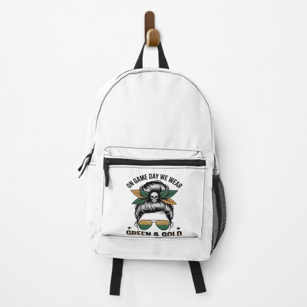 Item preview, On Gameday We Wear Green and Gold Messy for Men Women Kids  designed and sold by petrichorsworld.