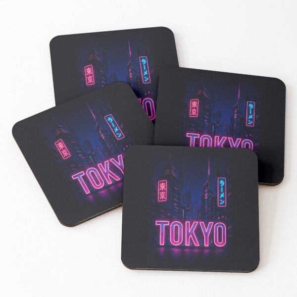 Item preview, Tokyo Japan Neon City Art Skyline Futuristic Travel Souvenir designed and sold by Annika Shurafa.