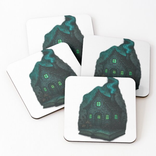 Item preview, Copy of Haunted Storybook Cottage | dark spooky house Green designed and sold by thatgirlrenee91.