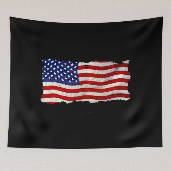 Item preview, Tattered Grunge Patriotic USA Flag	 designed and sold by biqmouwsq46.