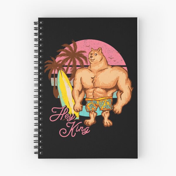 Item preview, Swole Doge Chilling On The Beach  Pink  Hey King  Big Muscle Buff Dog Meme  Chad Shiba Inu Doggo	 designed and sold by vwfcvgzkaqr32.