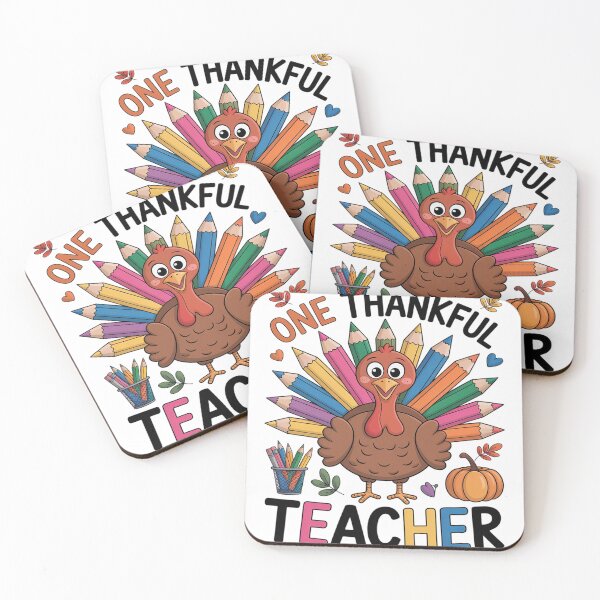 Item preview, One Thankful Teacher  Teacher Thanksgiving Turkey designed and sold by PeteHomenick.