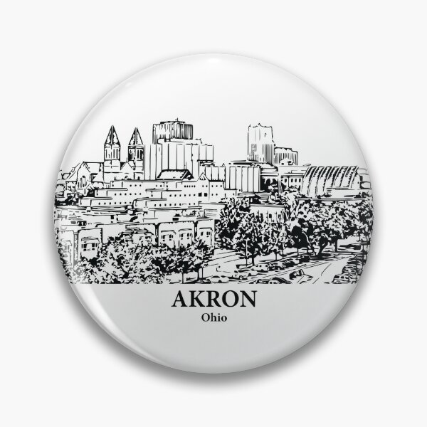 Artikelvorschau, Akron - Ohio entworfen und verkauft von Lakeric Cityscapes.