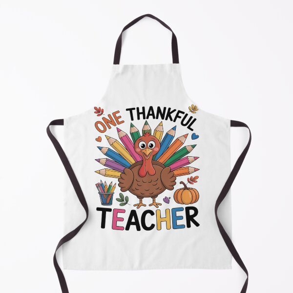 Item preview, One Thankful Teacher  Teacher Thanksgiving Turkey designed and sold by PeteHomenick.