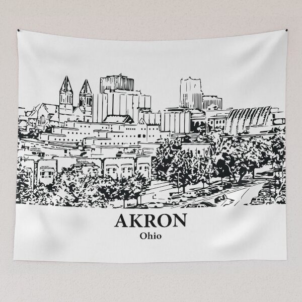 Item preview, Akron - Ohio designed and sold by Lakeric Cityscapes.