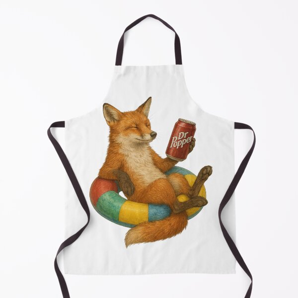 Item preview, Fox drinking an ice cold Soda designed and sold by thehaywirehoney.