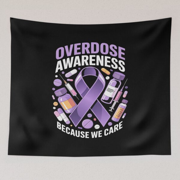 Item preview, Overdose Awareness Day I Wear Purple Ribbon  designed and sold by PeteHomenick.