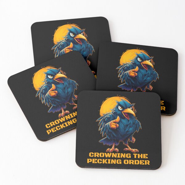 Item preview, Crowning the pecking order - Bold bird attitude design designed and sold by JoRealm.