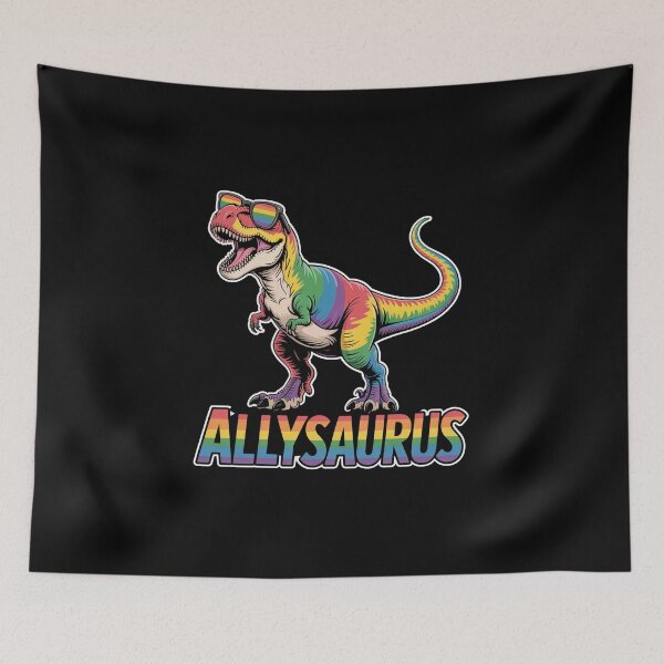 Item preview, Allysaurus Lgbt Rainbow Flag Ally Dinosaur Lgbt  designed and sold by SlogariArt.