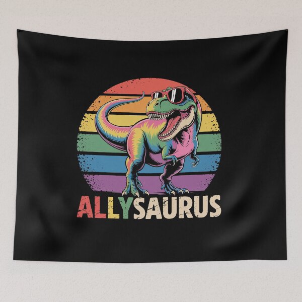 Item preview, Allysaurus Lgbt Rainbow Flag   designed and sold by SlogariArt.