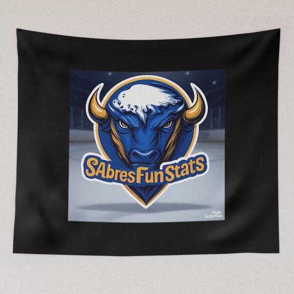 Item preview, Sabres Fun Stats Logo designed and sold by Yvetteordana.