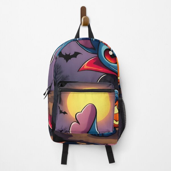 Item preview, Lilo & Stitch Vampire Dracula – Halloween Stitch with Pumpkin Spooky Art designed and sold by alolo2021.