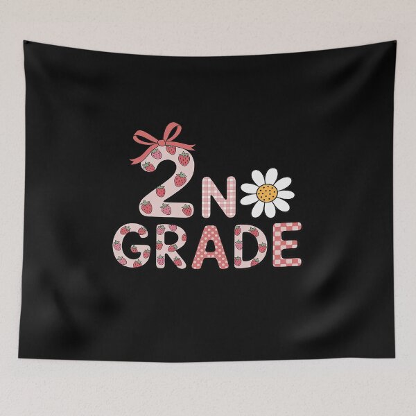 Item preview, Preppy Back to School Strawberry Coquette 2nd Grade Teacher designed and sold by BlackStars3Neon.