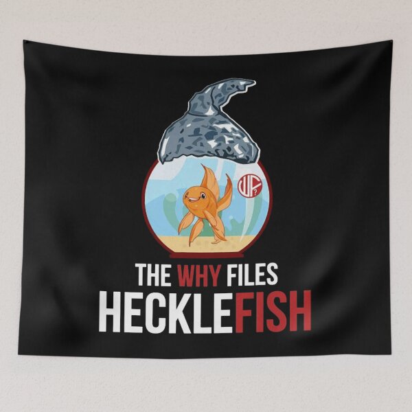 Item preview, The Why Files Black Hecklefish designed and sold by KathleenMunson6.