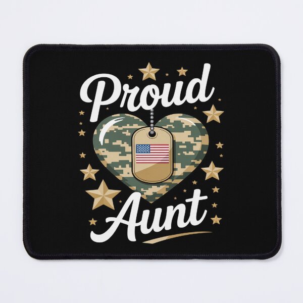 Item preview, Proud Army Aunt Camouflage Mother's Day Dog Tag US Flag designed and sold by KingsLife1994.