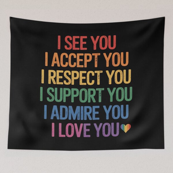 Item preview, Gay I See Accept You Rainbow Pride Flag Ally Lgbtq designed and sold by SlogariArt.