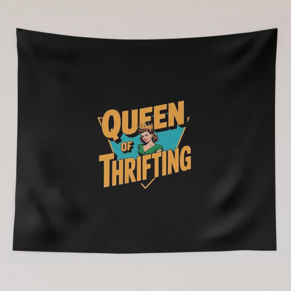 Item preview, Queen of Thrifting Vintage Thrift Retro Shopping designed and sold by KingsLife1994.