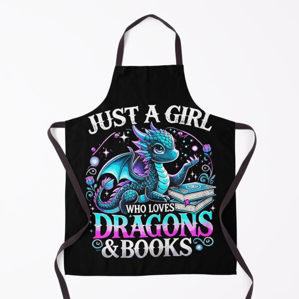 Item preview, Just a Girl Who Loves Dragons and Books designed and sold by AriePollich.