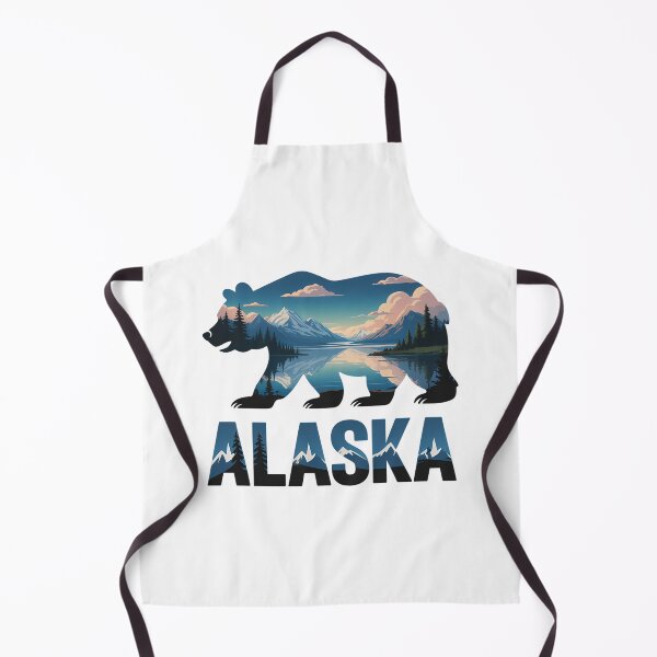 Item preview, Alaskan Bear with Lake & Mountain Souvenir designed and sold by Moon-Ape.