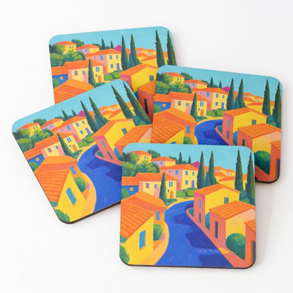 Item preview, Mediterranean Street  David Hockney designed and sold by Vicky Brago-Mitchell®.