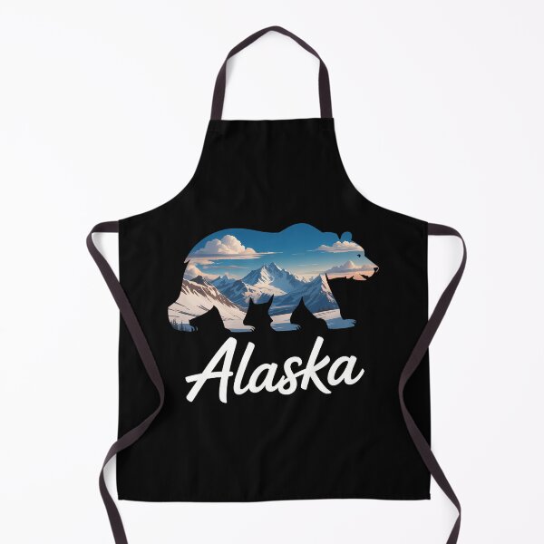 Item preview, Alaskan Mountains Bear Grizzly Alaska State Souvenirs designed and sold by Moon-Ape.