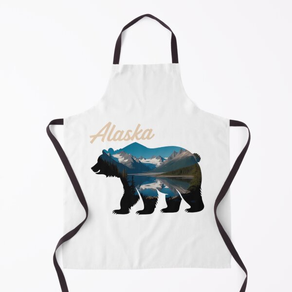 Item preview, Alaskan Mountains Bear Grizzly Alaska State Souvenirs designed and sold by Moon-Ape.