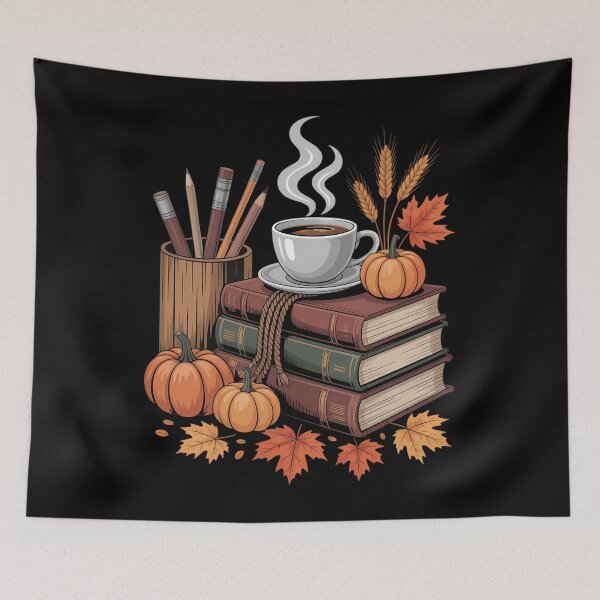 Item preview, All Booked for Fall Autumn Cozy Bookish Book Lover designed and sold by Moon-Ape.