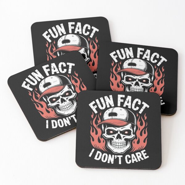 Item preview, Funny Skull Design – Fun Fact I Don’t Care Sarcastic Quote designed and sold by thesnakeater.