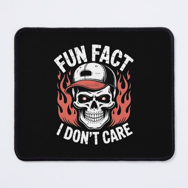 Item preview, Funny Skull Design – Fun Fact I Don’t Care Sarcastic Quote designed and sold by thesnakeater.