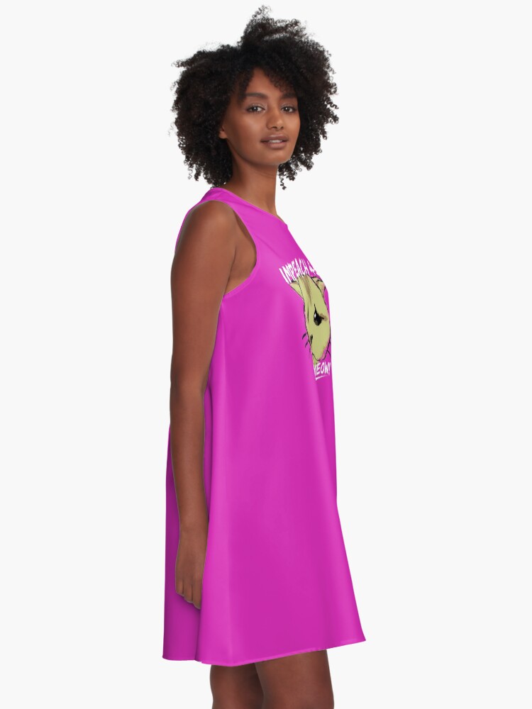 Alternate view of Adorable Impeach 45 Trump Cat A-Line Dress