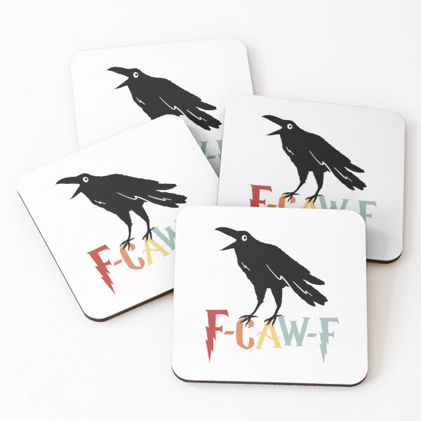 Item preview, F-Caw-F Crow Pun – Funny Cute Raven Bird Lovers Design designed and sold by artworkathome.