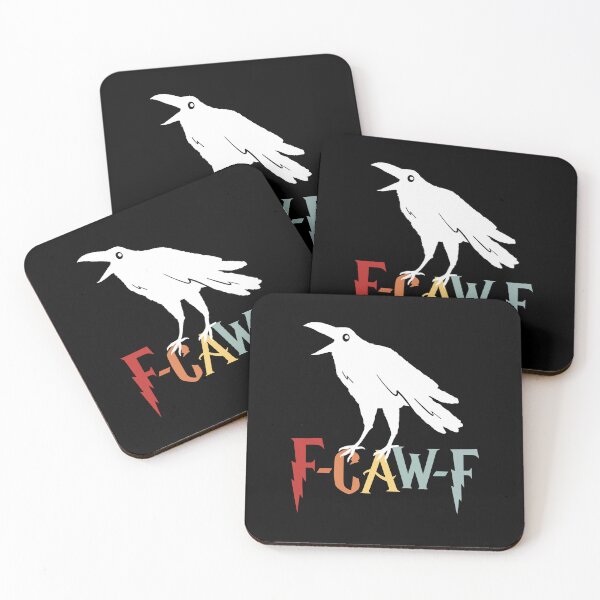 Item preview, F-Caw-F Crow Pun – Funny Cute Raven Bird Lovers Design designed and sold by artworkathome.
