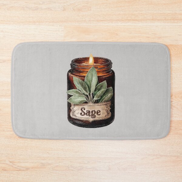 Item preview, Witchy Purification Candle With Sage Leaves designed and sold by scicilysimonee.