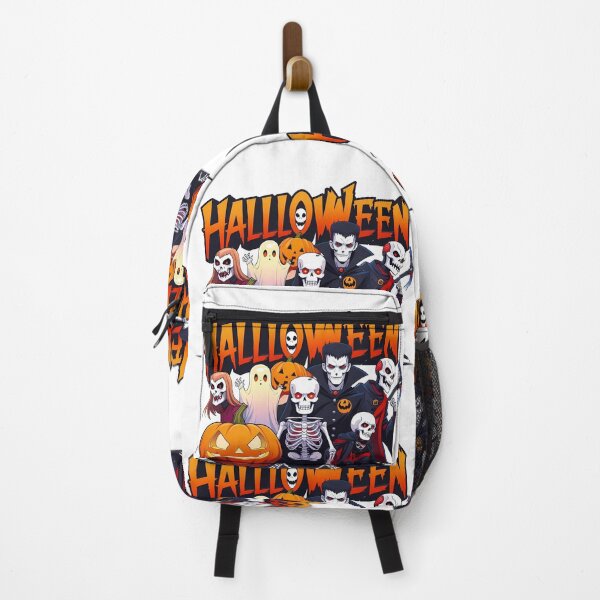 Item preview, A cartoon Halloween scene with a creepy skeleton and a pumpkin designed and sold by PWDigitalArt.