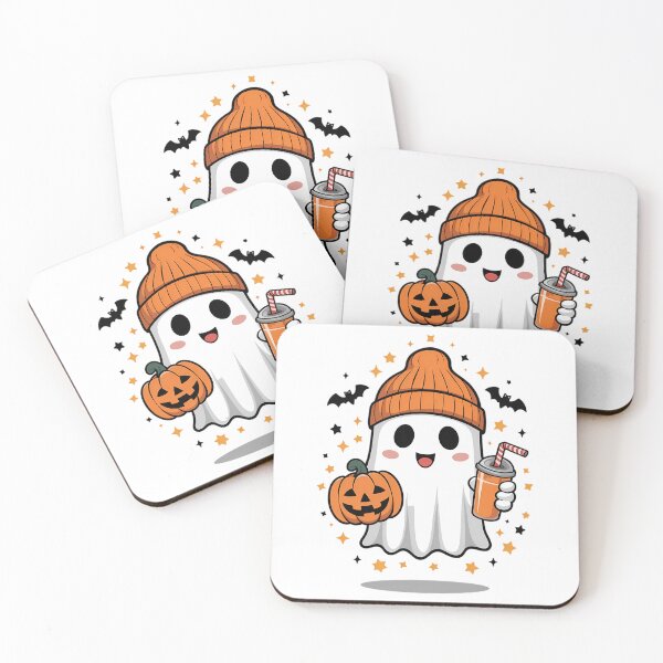 Item preview, A Cute Ghost Pumpink Coffe Spooky designed and sold by VENOM0RIOT.