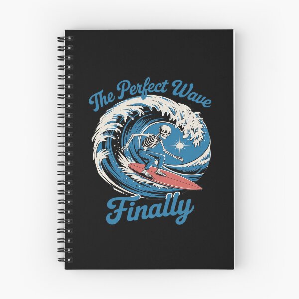 Item preview, The Perfect Wave Finally Funny skeleton surfer Surfing designed and sold by Jadiantukora.