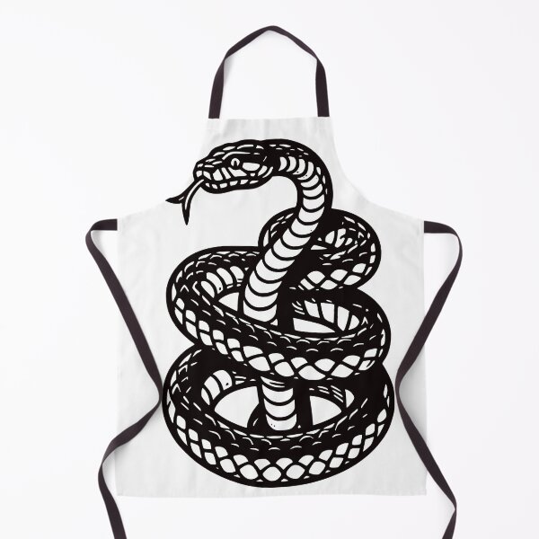 Item preview, Coiled Snake – Fierce Serpent Tattoo Style Reptile Art Design designed and sold by Graphic Botique.