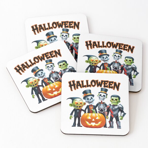 Item preview, Halloween sale background with ghost, skeleton, and pumpkins designed and sold by PWDigitalArt.