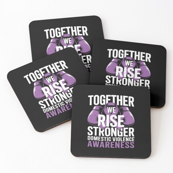 Item preview, Together We Rise Domestic Violence Awareness Purple Ribbon designed and sold by Idarmotar.