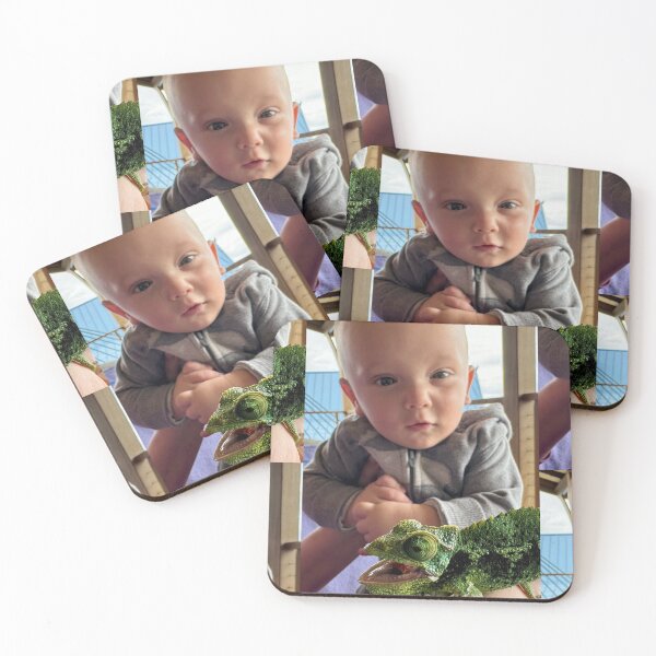 Item preview, Baby and Chameleon Curiosity designed and sold by TrisaThyme.