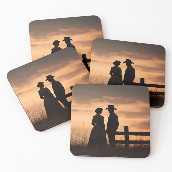 Item preview, Wild West Couple at Sunset designed and sold by Boddicca.