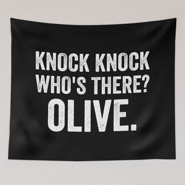 Item preview, Knock Knock Who's There Olive designed and sold by RareBunny.