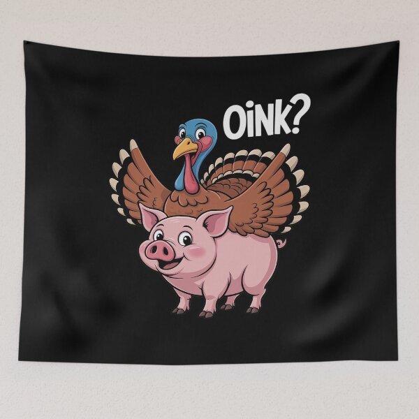 Artikelvorschau, Turkey Oink Thanksgiving Funny Pig Costume entworfen und verkauft von Idarmotar.