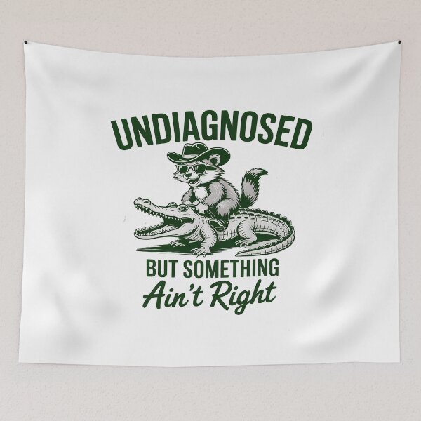 Item preview, Undiagnosed But Something Ain't Right Raccoon designed and sold by Idarmotar.