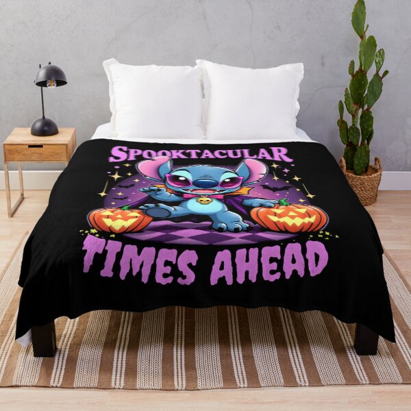 Item preview, Lilo & Stitch Spooktacular Times Ahead – Cute Halloween Stitch with Pumpkins Art designed and sold by alolo2021.