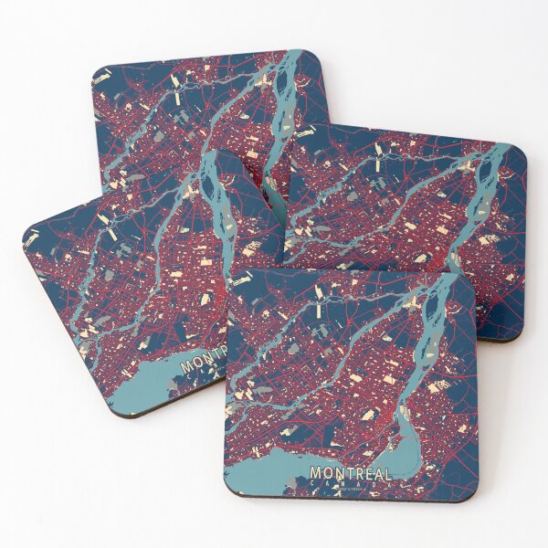 Item preview, Montreal City Map of Quebec, Canada - Hope designed and sold by deMAP.