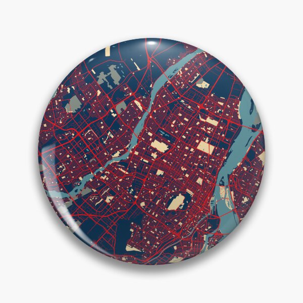 Item preview, Montreal City Map of Quebec, Canada - Hope designed and sold by deMAP.