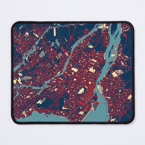 Item preview, Montreal City Map of Quebec, Canada - Hope designed and sold by deMAP.