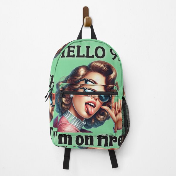 Item preview, Hello 911, I'm on Fire - Funny Sass Quotes designed and sold by Vicky021.
